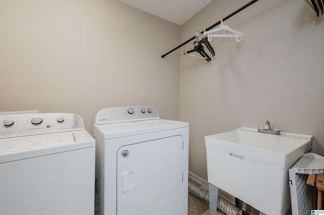 1426 Overlook Rd, Homewood, AL 35209 - laundry room featuring washer and dryer, a sink, and laundry area