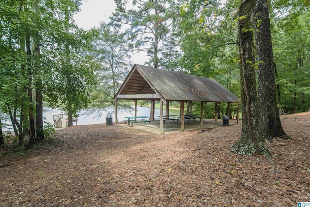 view of property's community featuring a gazebo