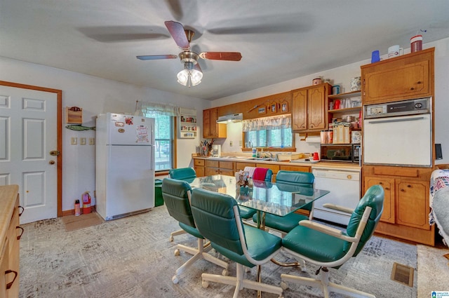 156 Wallace Dr, Shelby, AL 35143 - dining area featuring ceiling fan