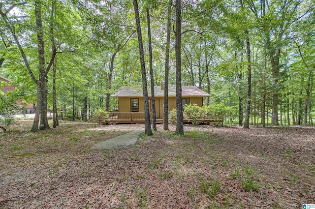 156 Wallace Dr, Shelby, AL 35143 - view of yard with a wooden deck