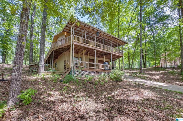 156 Wallace Dr, Shelby, AL 35143 - back of house featuring a deck