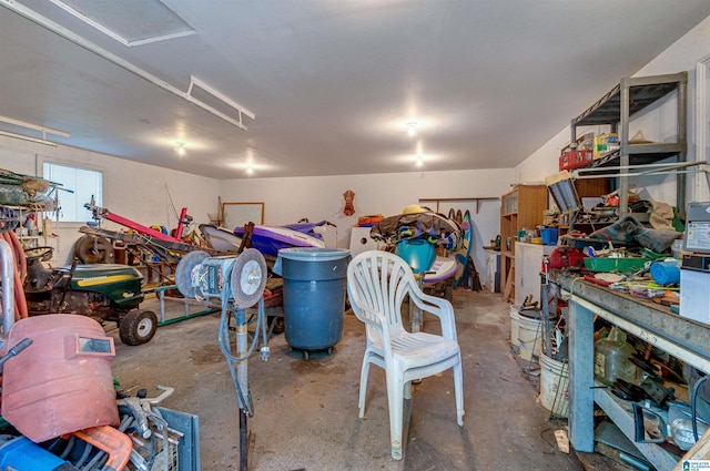 156 Wallace Dr, Shelby, AL 35143 - garage featuring a workshop area
