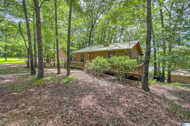 156 Wallace Dr, Shelby, AL 35143 - view of yard featuring a wooden deck
