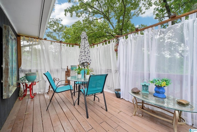 2105 NE 5th St NE, Center Point, AL 35215 - wooden terrace featuring outdoor dining area