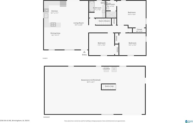 2105 NE 5th St NE, Center Point, AL 35215 - view of layout