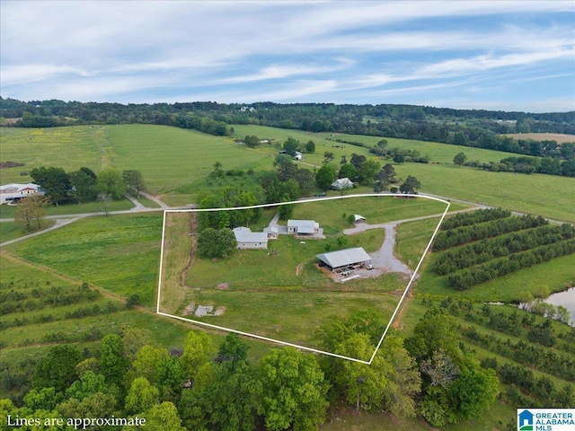 239 Gilliland Rd, Oneonta, AL 35121 - birds eye view of property featuring a rural view