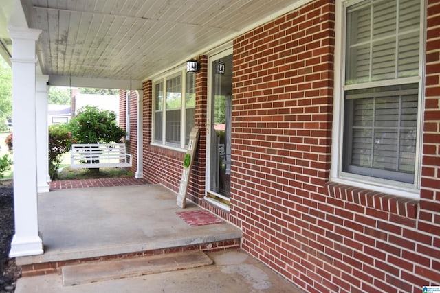 602 Riddle Ave, Piedmont, AL 36272 - view of patio / terrace featuring covered porch