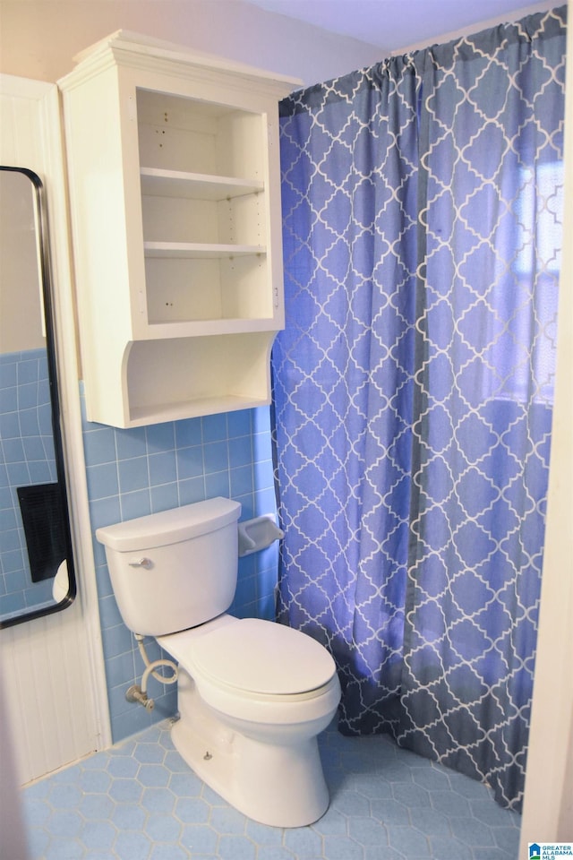 602 Riddle Ave, Piedmont, AL 36272 - bathroom with toilet and tile patterned floors