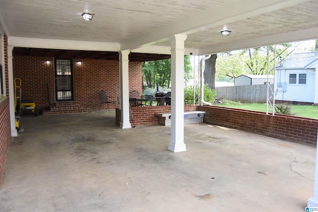 602 Riddle Ave, Piedmont, AL 36272 - view of patio with fence and a grill