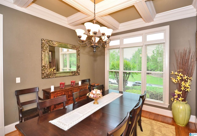 1103 Greystone Cove Dr, Hoover, AL 35242 - dining space with baseboards, wood finished floors, and a notable chandelier