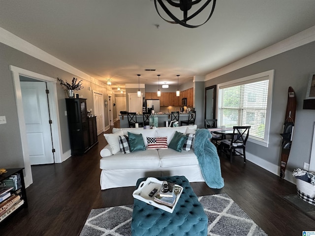 475 River Forest Ln Unit 1250, Talladega, AL 35160 - living area featuring baseboards and dark wood-type flooring