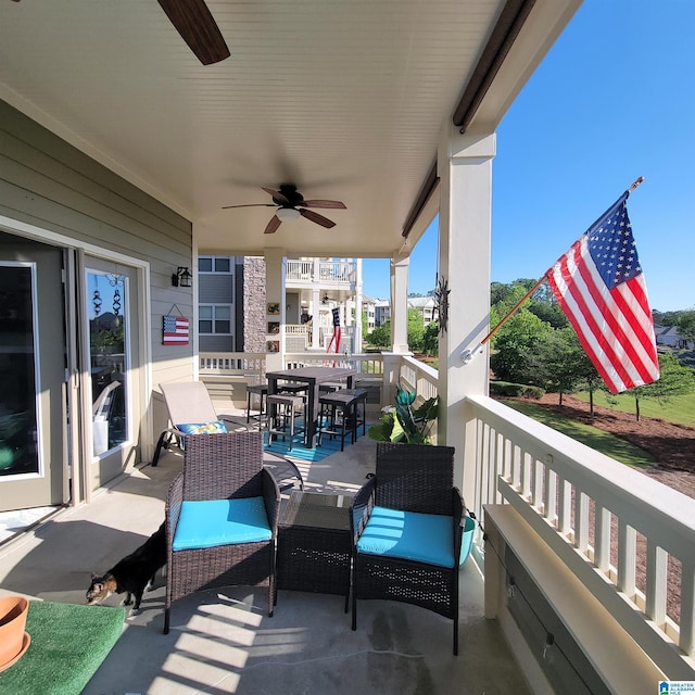 475 River Forest Ln Unit 1250, Talladega, AL 35160 - view of patio / terrace featuring a ceiling fan