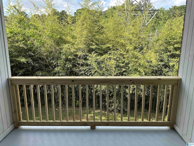 view of balcony