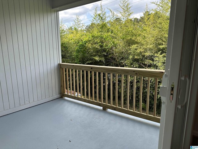 view of balcony