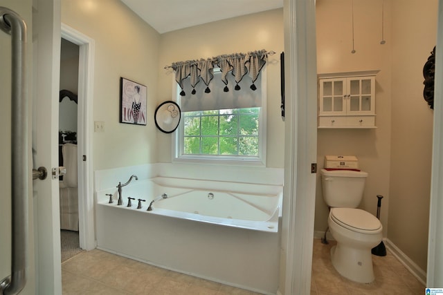 50 County Road 4311, Wedowee, AL 36278 - bathroom featuring tile patterned floors, a bath, and toilet