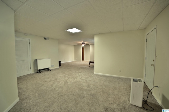 50 County Road 4311, Wedowee, AL 36278 - empty room with carpet floors, baseboards, visible vents, and a drop ceiling