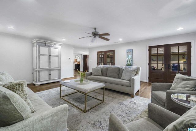1856 Southwood Rd, Vestavia Hills, AL 35216 - living room with recessed lighting and wood finished floors