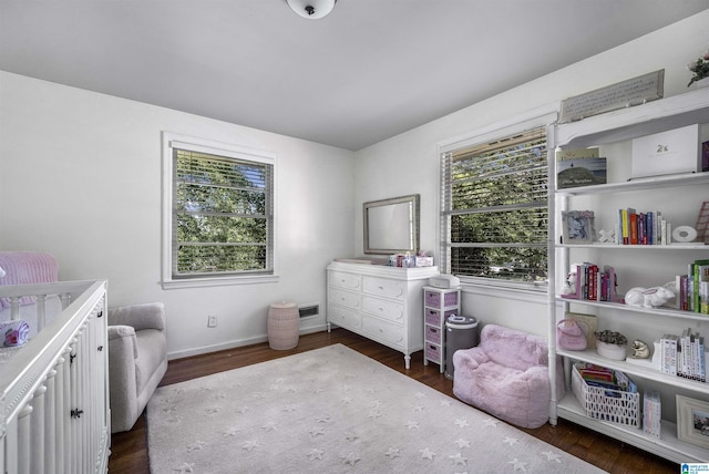 1856 Southwood Rd, Vestavia Hills, AL 35216 - bedroom with dark wood-type flooring, baseboards, and visible vents