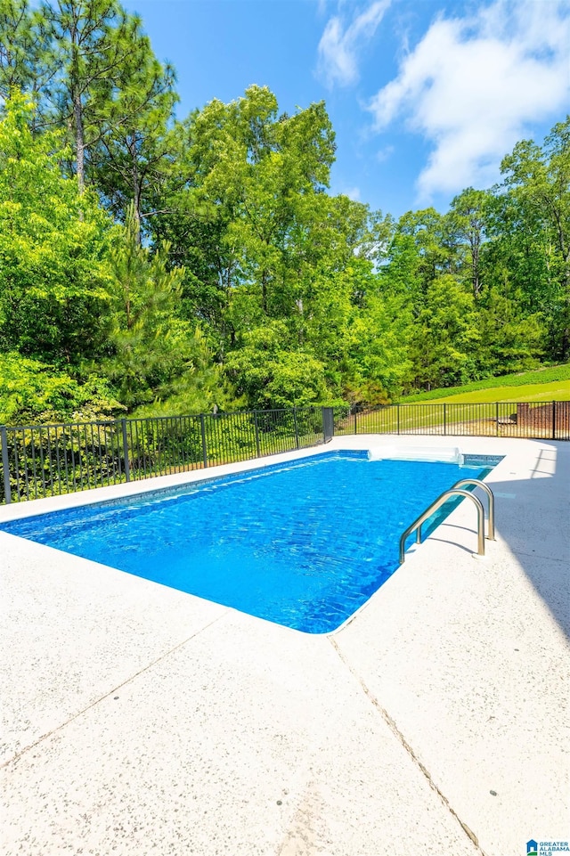 306 Oak Leaf Ln, Glencoe, AL 35905 - view of swimming pool featuring a fenced in pool, a patio area, and fence