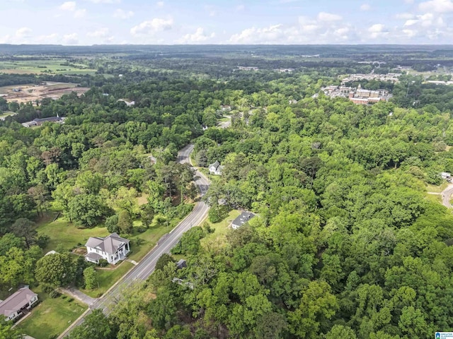 bird's eye view with a forest view