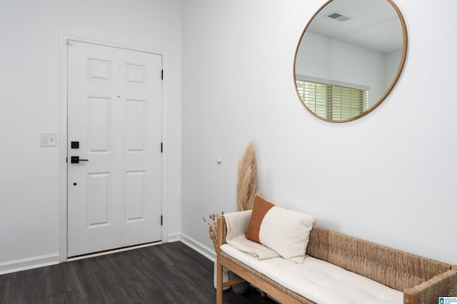 8659 Clarke Ln, Leeds, AL 35094 - entrance foyer with baseboards, dark wood-style flooring, and visible vents