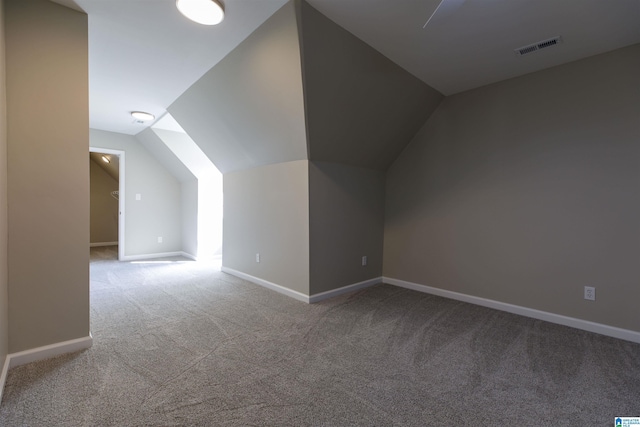5251 Vintage Way, Mccalla, AL 35111 - bonus room with carpet floors, baseboards, vaulted ceiling, and visible vents