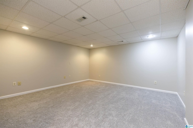 5251 Vintage Way, Mccalla, AL 35111 - spare room with carpet, a paneled ceiling, and visible vents