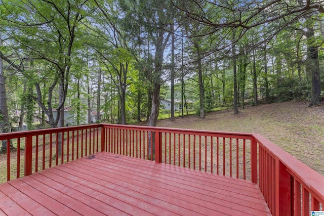 603 Danton Ln, Irondale, AL 35210 - view of wooden deck