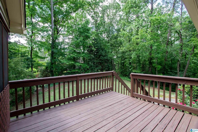 836 Tulip Poplar Dr, Hoover, AL 35244 - view of wooden deck