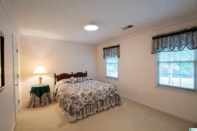 836 Tulip Poplar Dr, Hoover, AL 35244 - carpeted bedroom with crown molding and baseboards