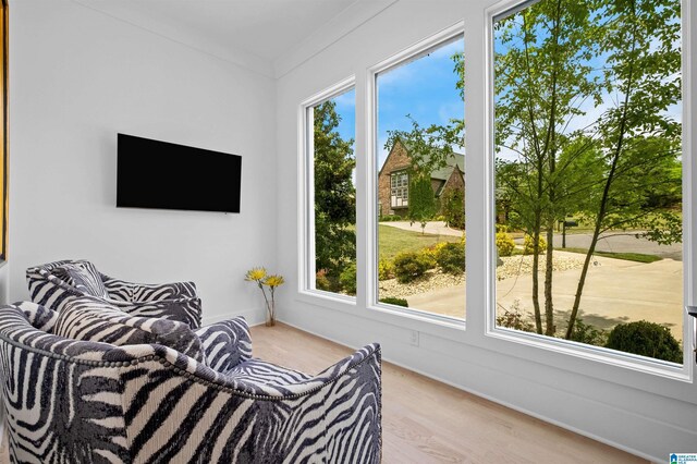 view of sunroom
