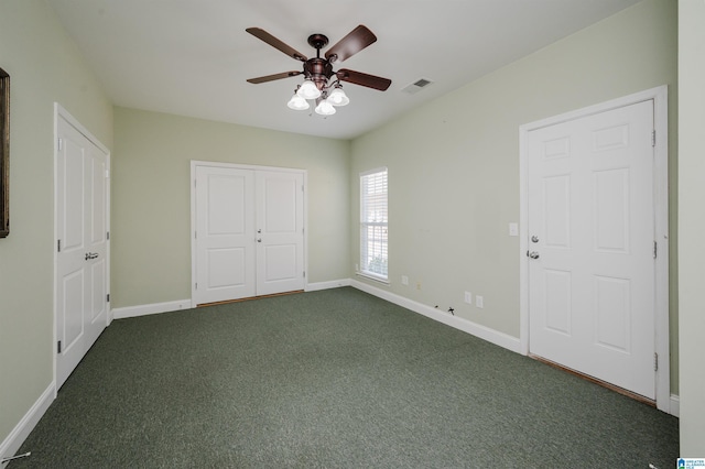 124 Blackstone Ct, Chelsea, AL 35043 - unfurnished bedroom featuring visible vents, baseboards, and dark carpet
