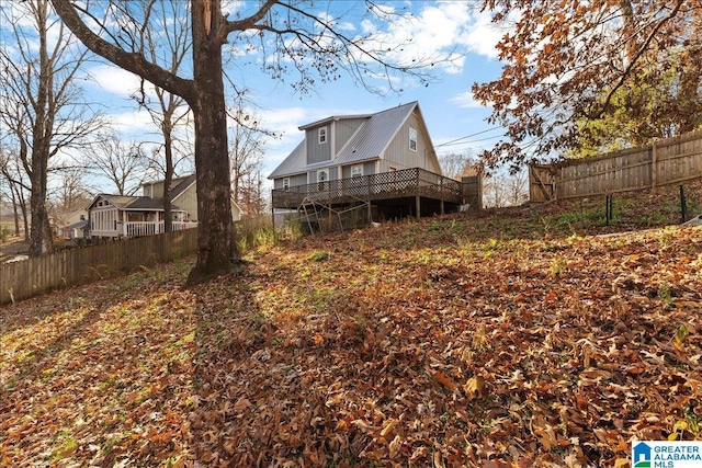 906 Ridgewood Dr, Remlap, AL 35133 - back of house featuring a deck and fence