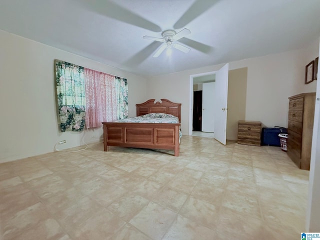103 Thatcher St, Piedmont, AL 36272 - bedroom featuring ceiling fan and light floors
