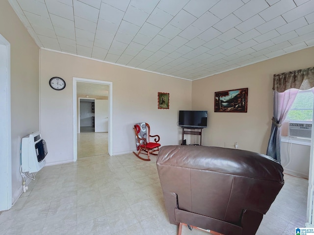 103 Thatcher St, Piedmont, AL 36272 - living area with baseboards, heating unit, and cooling unit