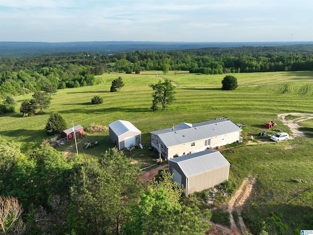 1525 Marvin Adcock Rd, Hayden, AL 35079 - overview of rural landscape featuring a heavily wooded area