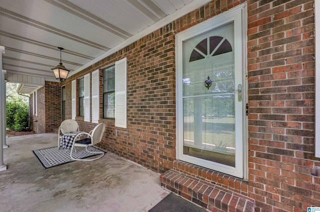 view of patio / terrace featuring covered porch