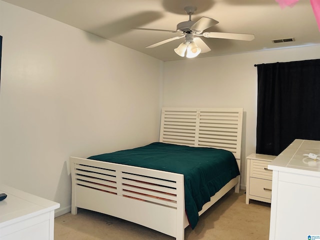 196 King James Ct, Alabaster, AL 35007 - bedroom with light colored carpet and ceiling fan
