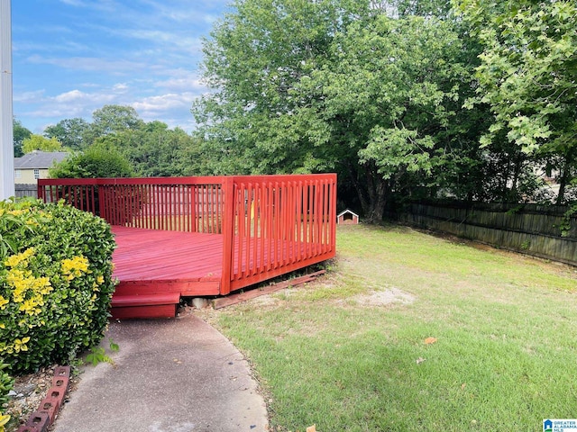 196 King James Ct, Alabaster, AL 35007 - view of yard with a wooden deck