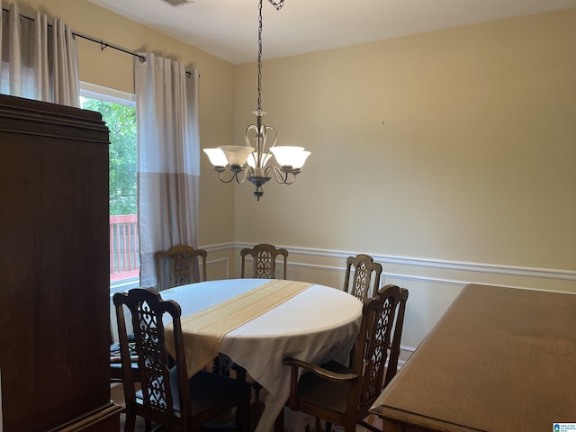 196 King James Ct, Alabaster, AL 35007 - dining room with a chandelier