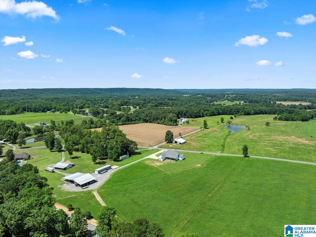 1520 Day Gap Rd, Cullman, AL 35057 - birds eye view of property with a view of trees and a rural view