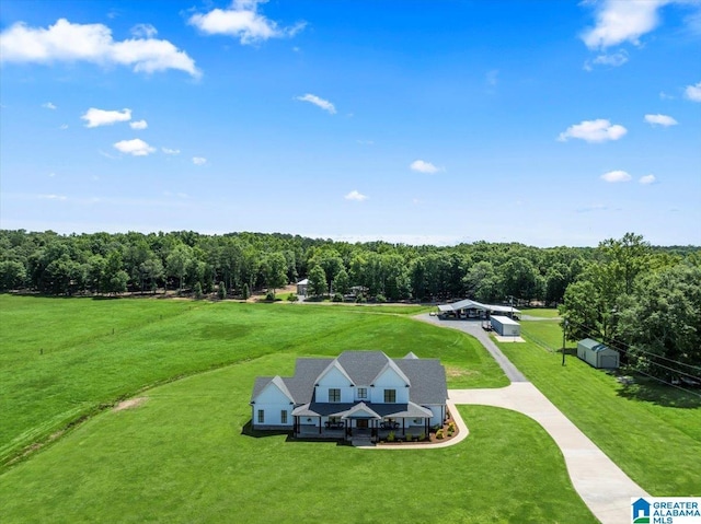 1520 Day Gap Rd, Cullman, AL 35057 - bird's eye view featuring a forest view