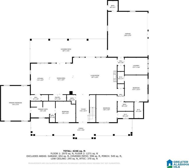 1520 Day Gap Rd, Cullman, AL 35057 - floor plan