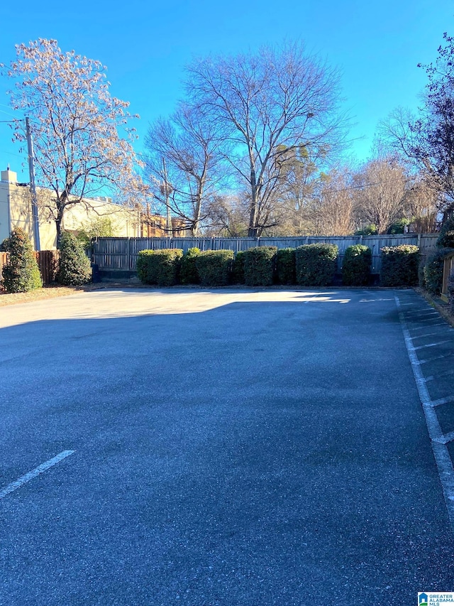 exterior space featuring fence