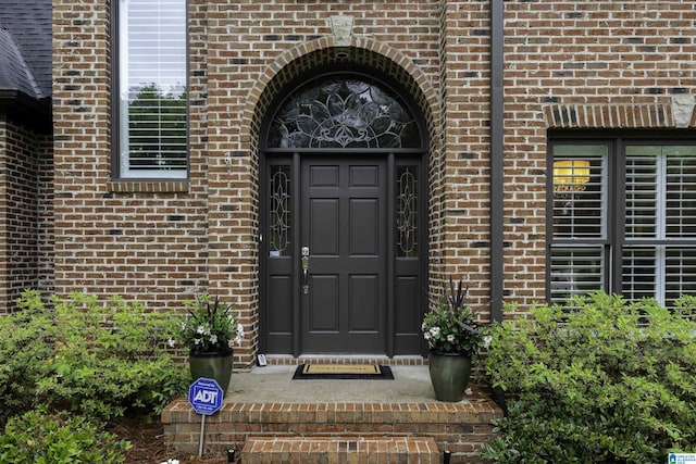 1012 Oak Tree Rd, Hoover, AL 35244 - doorway to property featuring brick siding