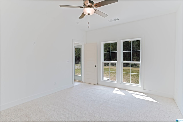 377 Shiloh Creek Dr, Calera, AL 35040 - empty room with carpet floors, ceiling fan, and baseboards