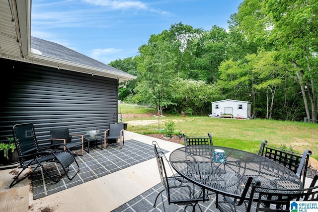 1522 Bower Dr SE, Cullman, AL 35055 - view of patio with an outdoor structure and outdoor dining space