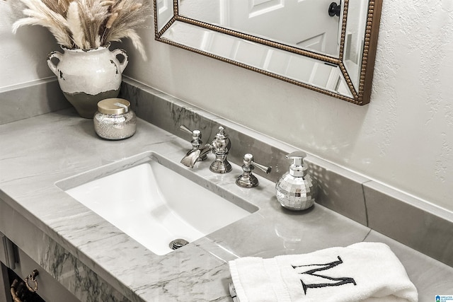 interior details featuring a sink