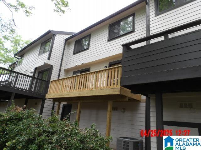 3821 Windhover Cir Unit 6, Vestavia Hills, AL 35216 - rear view of house with central air condition unit