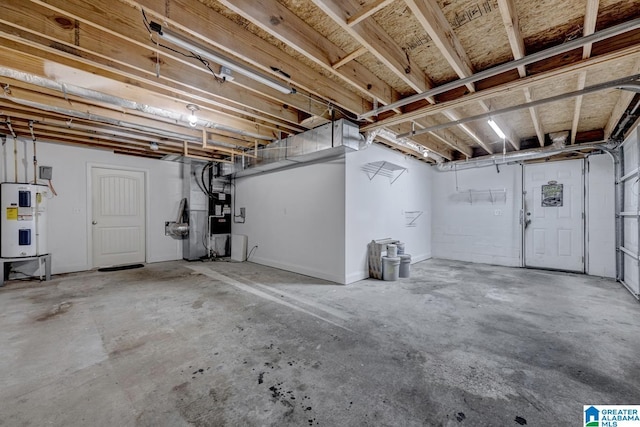 3824 Midway Rd, Adamsville, AL 35005 - unfinished below grade area with electric water heater